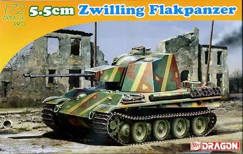 Direct Beschikbaar Dragon 1:72 5.5Cm Zwilling Flakpanzer - modelbouw