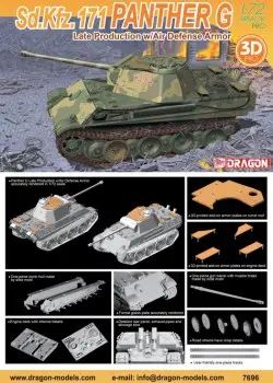 Dragon 1:72 Sdkfz.171 Panther G Late Production With Air Defense Armor - modelbouw Superprijs
