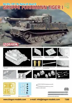 Beperkte Voorraad Dragon 1:72 Tiger I E Gruppe Fehrmann - modelbouw