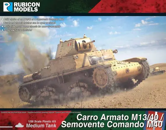 Rubicon Models 1:56 Carro Armato M13/40 / Semovente Commando 40 - modelbouw Finale Uitverkoop