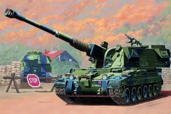 Beperkte Voorraad Trumpeter 1:35 Br.155Mm As-90 How. militaire bouwdoos