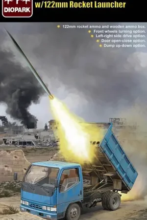 Koopje Diopark 1:35 Field-Modified Civilian Truck W/ 122Mm Rocket Launcher - modelbouw