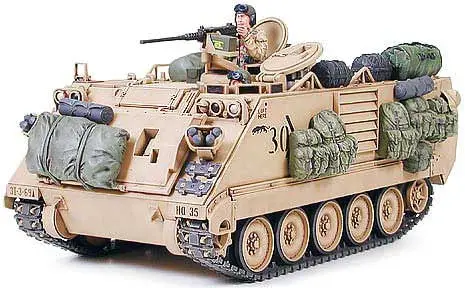 Gecertificeerd Tamiya 1:35 U.S. M113A2 Armored Personnel Carrier Desert Version - modelbouw