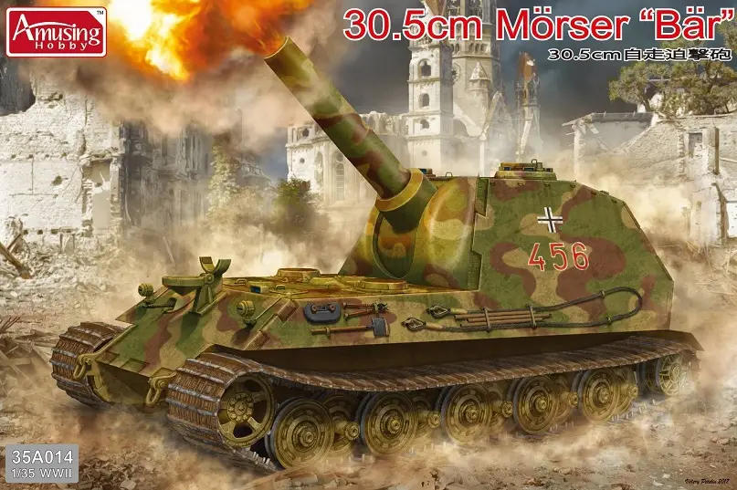 Amusing Hobby 1:35 30.5Cm Morser Bar plastic bouwpakket Nieuw