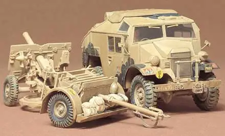 Actieprijs Tamiya 1:35 British 25 Pdr. Field Gun And Quad Gun Tractor (Canadian Ford F.G.T.) - modelbouw
