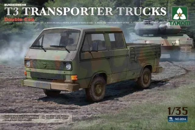 Voordeelprijs Takom 1:35 Bundeswehr T3 Transporter Trucks - modelbouw