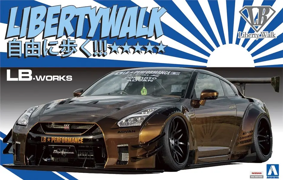 Flitsaanbieding Aoshima 1:24 Lb Works R35 Gt-R Type 2 Version 1 - modelbouw