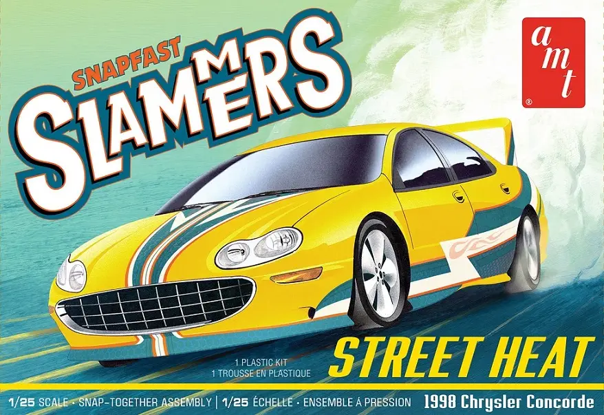 Amt 1:25 Street Heat 1998 Chrysler Concorde Slammers Snap - modelbouw Finale Uitverkoop