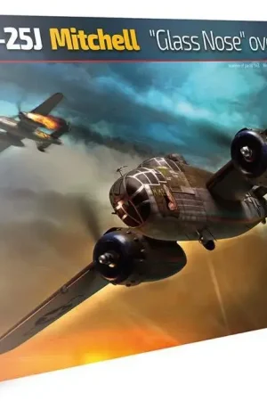 Hk Models 1:32 B-25J Mitchell "Glass Nose" Over Mto #HK01E24 Populair