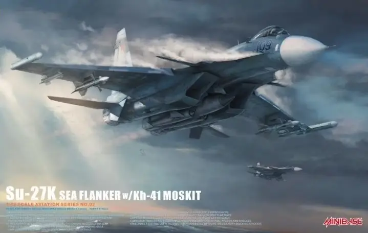 Minibase 1:48 Su-27K Sea Flanker W/Kh-41 Moskit #MBASE8002 Shop Nu