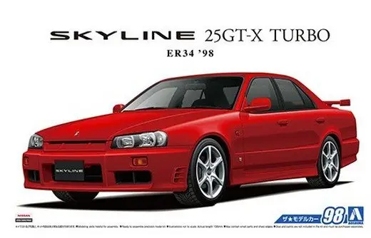 Tijdelijk Beschikbaar Aoshima 1:24 #098 Nissan Er34 Skyline 25Gt-X Turbo 1998 - modelbouw
