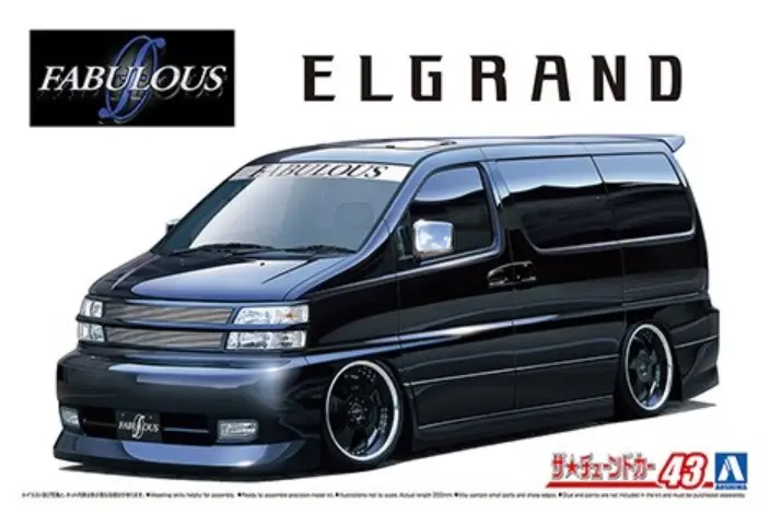 Aoshima 1:24 Nissan Fablous Ape50 Elgrand #AO06530 Betaalbaar