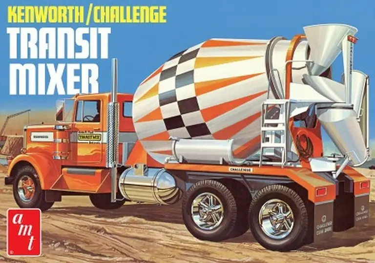 Amt 1:25 Kenworth Challenge Transit Cement Mixer - modelbouw Beperkt Aanbod