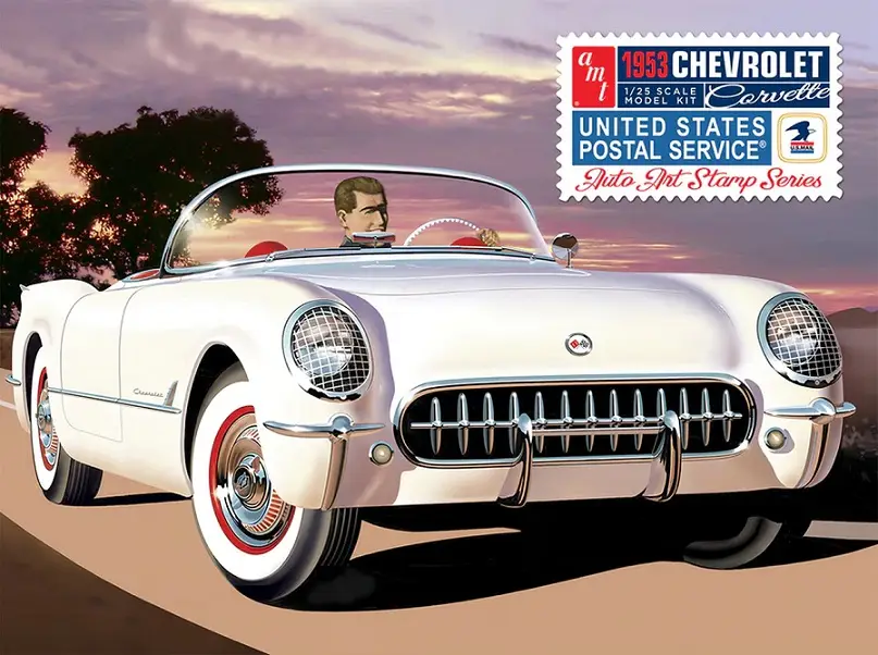 Amt 1:25 Corvette Usps Stamp Series 1959 - modelbouw Beste Prijs