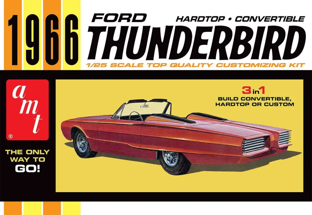 Amt 1:25 1966 Ford Thunderbird Hardtop/Convertible - modelbouw Dagaanbieding