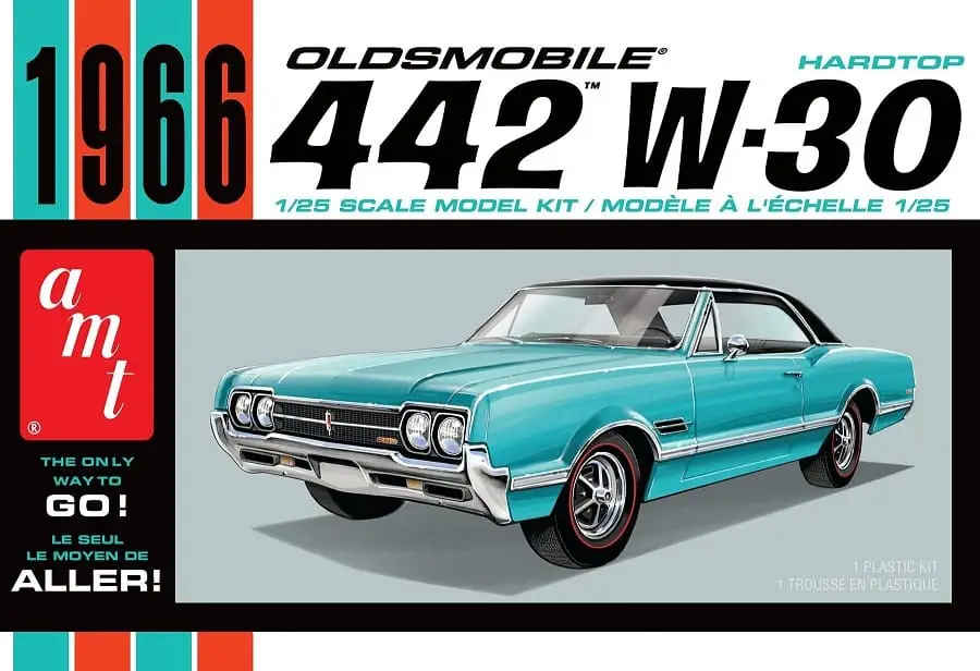 Op = Op Amt 1:25 Oldsmobile 422 Hardtop 1966 - modelbouw