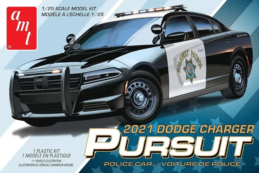 Amt 1:25 Dodge Charger 2021 Pursuit Police Car - modelbouw Direct Verzonden