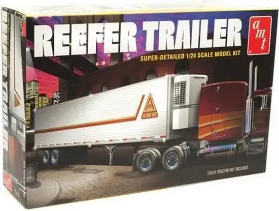 Snelle Levering Amt 1:24 Reefer Semi Trailer bouwdoos