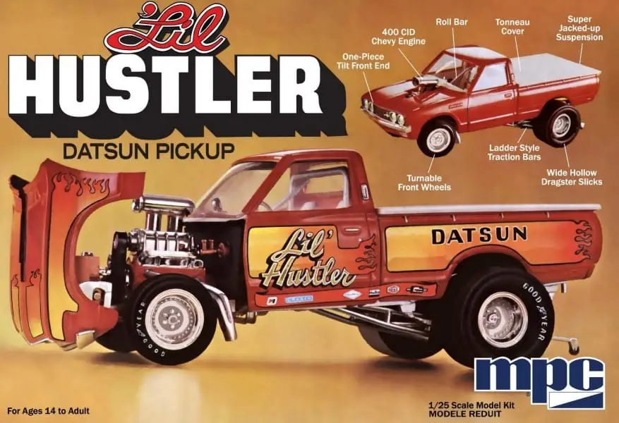 Bestseller Mpc 1:25 Datsun Pickup Li'L Hustler 1975 - modelbouw