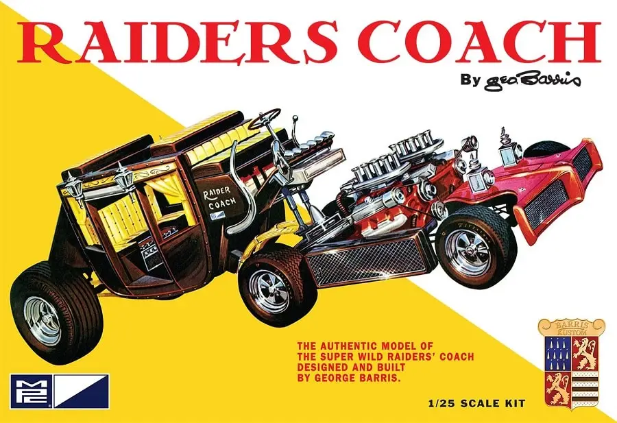 Aanbieding Mpc 1:25 George Barris Raiders Coach - modelbouw