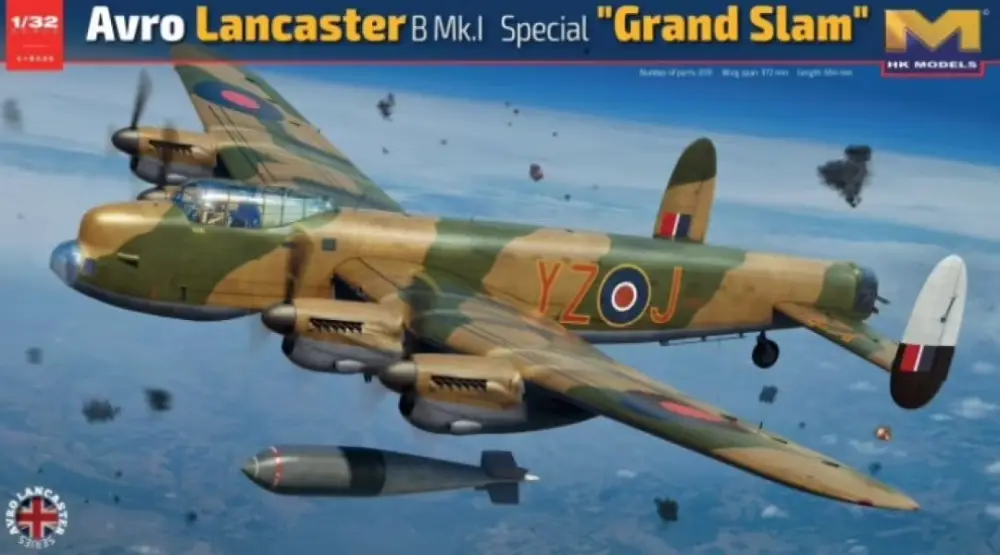 HK Models 1:32 Avro Lancaster B Mk.I Special "Grand Slam" #HK01E38 Laatste Versie