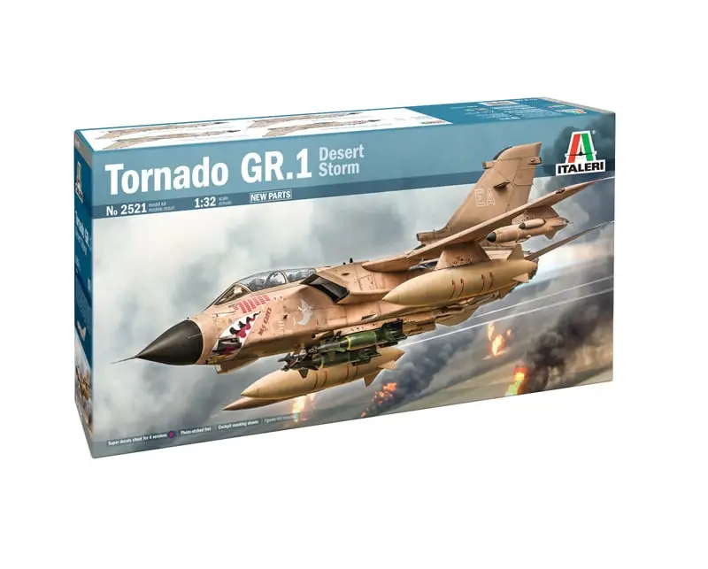 Laatste Versie Italeri 1:32 Tornado GR.1 Desert Storm - modelbouw