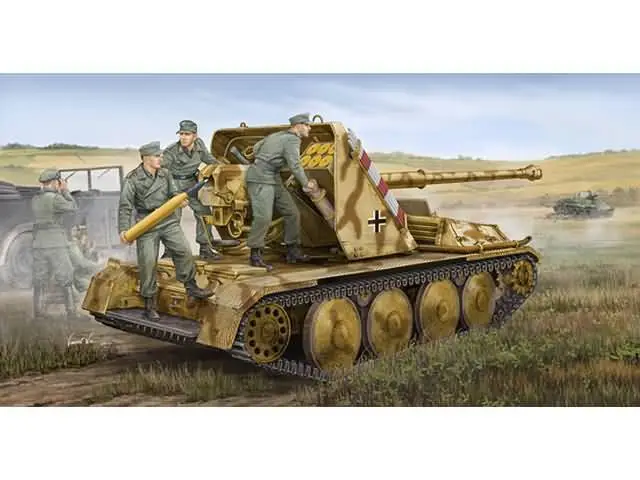 Direct Verzonden Trumpeter 1:35 8.8Cm Pak 43 Selbstf - modelbouw