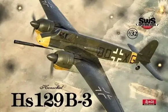 Zoukei Mura 1:32 Hs 129 B-3 With 75Mm Gun #VOLKSWS19 Betaalbaar
