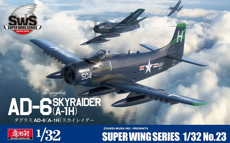 Zoukei - Mura 1:32 Douglas Ad-6 (A-1H) Skyraider - modelbouw Laatste Kans