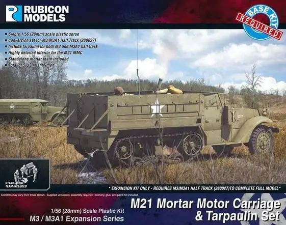 Rubicon Models 1:56 M3/M3A1 Expansion - M21 Mmc - modelbouw Seizoensaanbieding