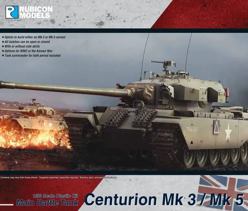 Gecertificeerd Rubicon Models 1:56 Centurion Mbt Mk.3/Mk.5 - modelbouw