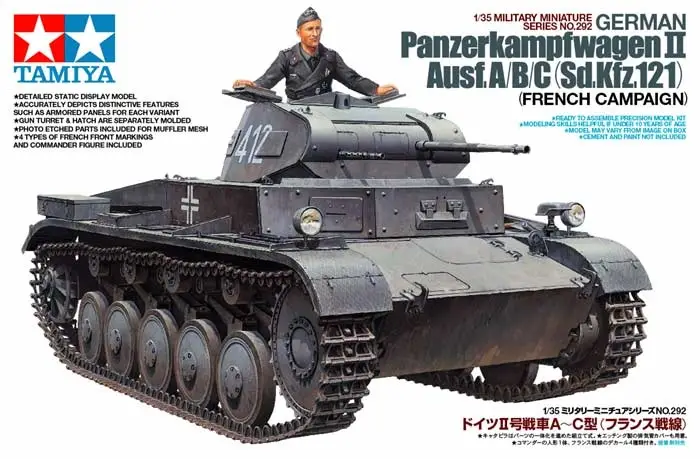 Express Levering Tamiya 1:35 German Panzerkampfwagen Ii Ausf. A / B / C (Sd. Kfz. 121) - French Campaign - modelbouw
