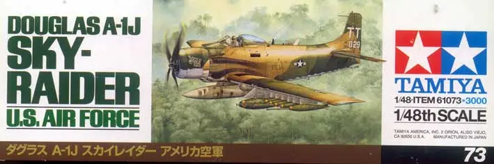 Tamiya 1:48 Douglas A-1J Skyraider U.S. Air Force - modelbouw Beperkt Aanbod