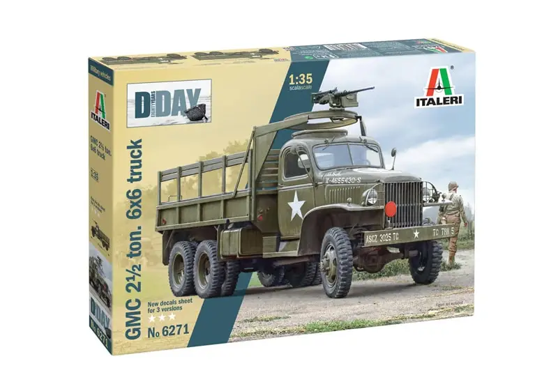Snelle Levering Italeri 1:35 Gmc 2 1/2 Ton. Truck D-Day 80Th Anniversary - modelbouw