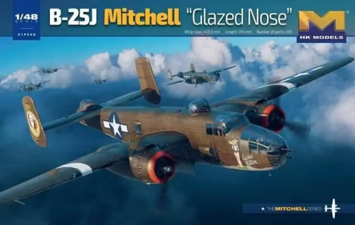 Direct Verzonden Hk Models 1:48 B-25J Mitchell Glazed Nose #HK01F008