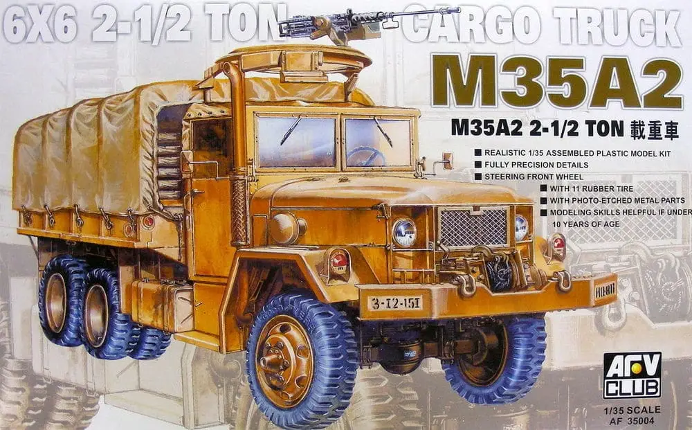 Laatste Versie AFV 1:35 M35A2 2 1/2T CARGO TRUCK - modelbouw