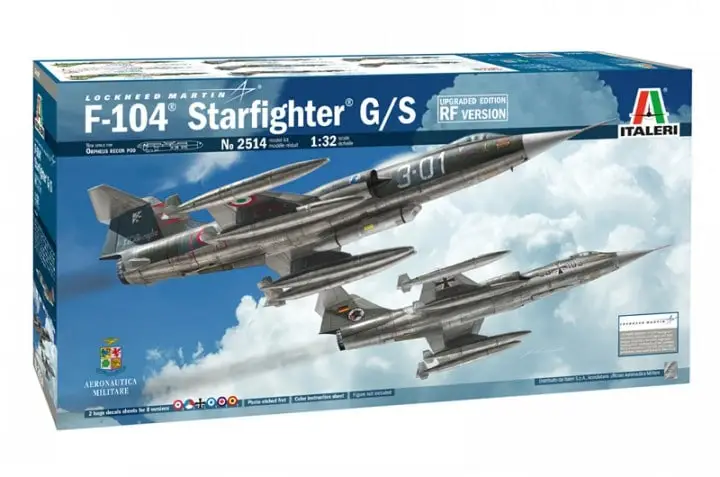 Italeri 1:32 F-104G Recce #ITA-2514 bouwdoos Dagaanbieding