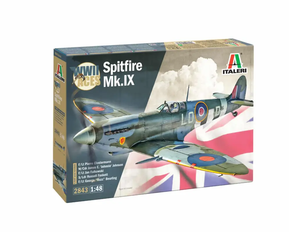 Italeri 1:48 Spitfire Mk.IX Aces - modelbouw Meest Verkocht