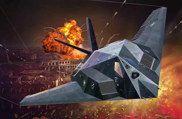 Beperkt Aanbod Italeri 1:72 F-117A NIGHTHAWK - modelbouw