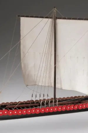 Dusek 1:35 Viking Longship - houten modelbouw boot Favoriet
