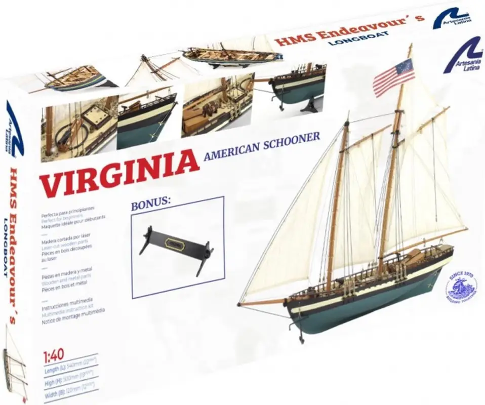 Artesania 1:40 Virginia American Schooner 2022 - modelbouw Hete Deal