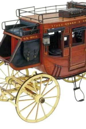 Merkproduct Amati 1:10 Stage Coach zeer gedetailleerde houten bouwdoos