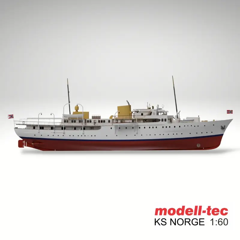 Turkmodel 1:60 Norwegian Royal Yacht #TRK-0601 Beperkt Aanbod