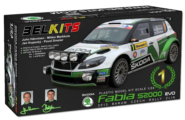 Beste Prijs Belkits 1:24 Skoda Fabia S2000 - modelbouw