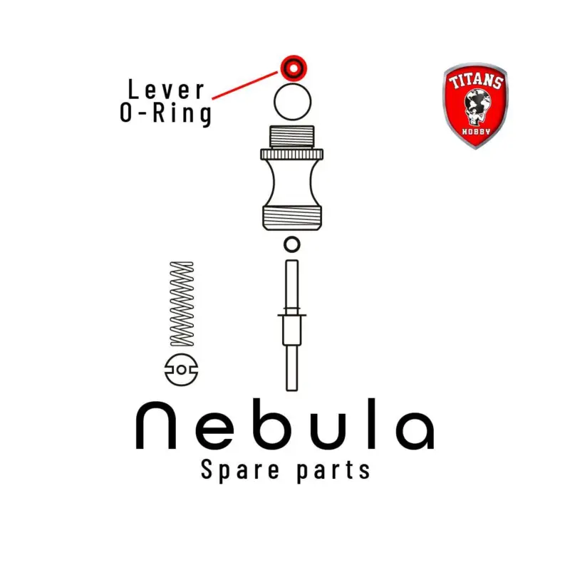 Direct Beschikbaar TITANS HOBBY: part 21. Lever O-Ring for NEBULA Airbrush