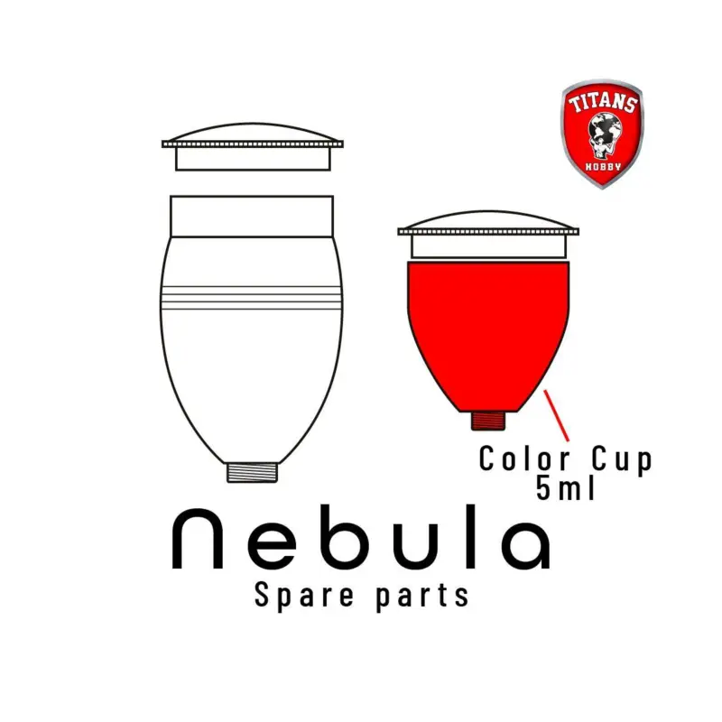 TITANS HOBBY: part 29. Color Cup 5ml for NEBULA Airbrush Lage Prijs