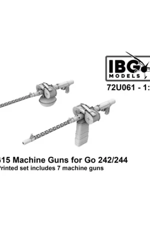 IBG MODELS: 1/72 - MG15 Machine Guns for Gotha Go-242/244 Beste Prijs