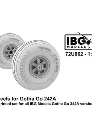 Direct Beschikbaar IBG MODELS: 1/72 - Wheels for Gotha Go-242A