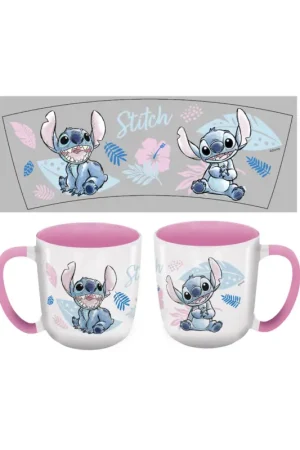 Korting STITCH - Watercolor Rose - Elite Mug Colored Interior - 384ml