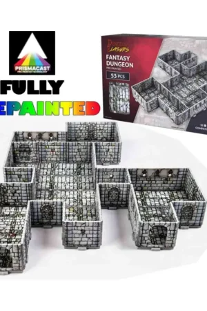 Dungeons & Lasers:fantasy Dungeon - Prismacast Pre-painted Terrains Figuurtje Express Levering